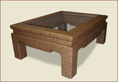 Catalog Item #4300 - Cocktail Table with Glass Top Insert