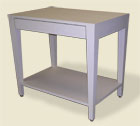 #100 Parsons Table with Drawer and Shelf